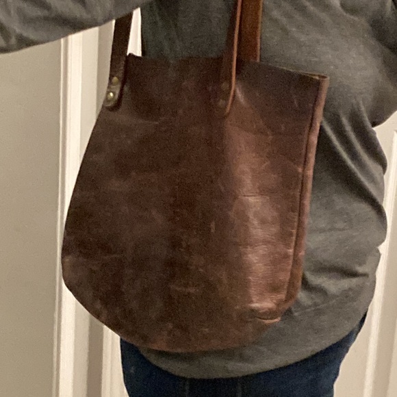 Destress leather tote - Picture 7 of 9